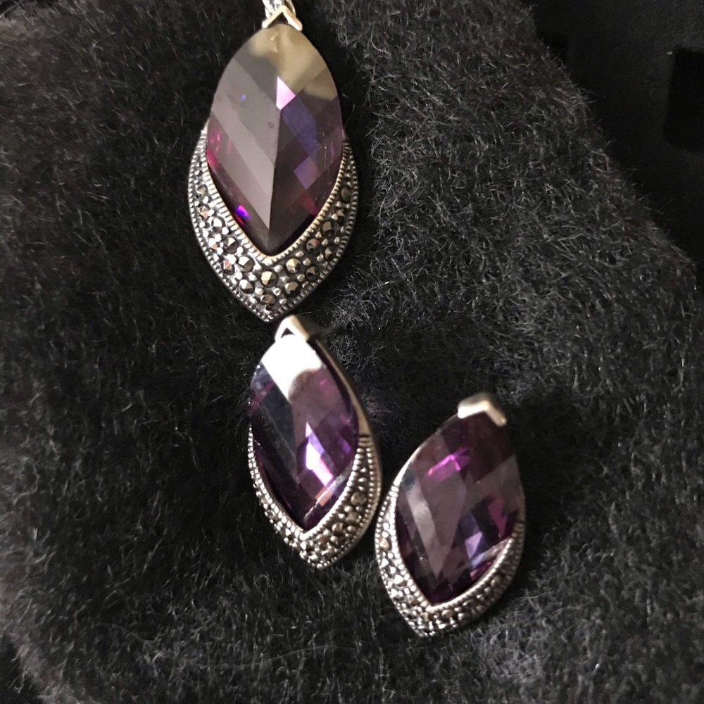 💍Set of ring, earrings & pendant 925 silver